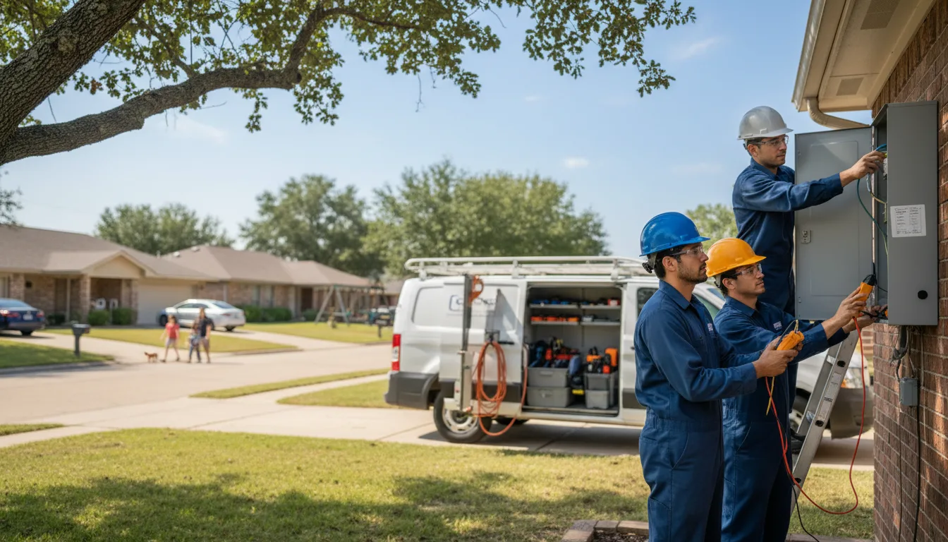 Certified electrician providing emergency electrical services in Green, KS